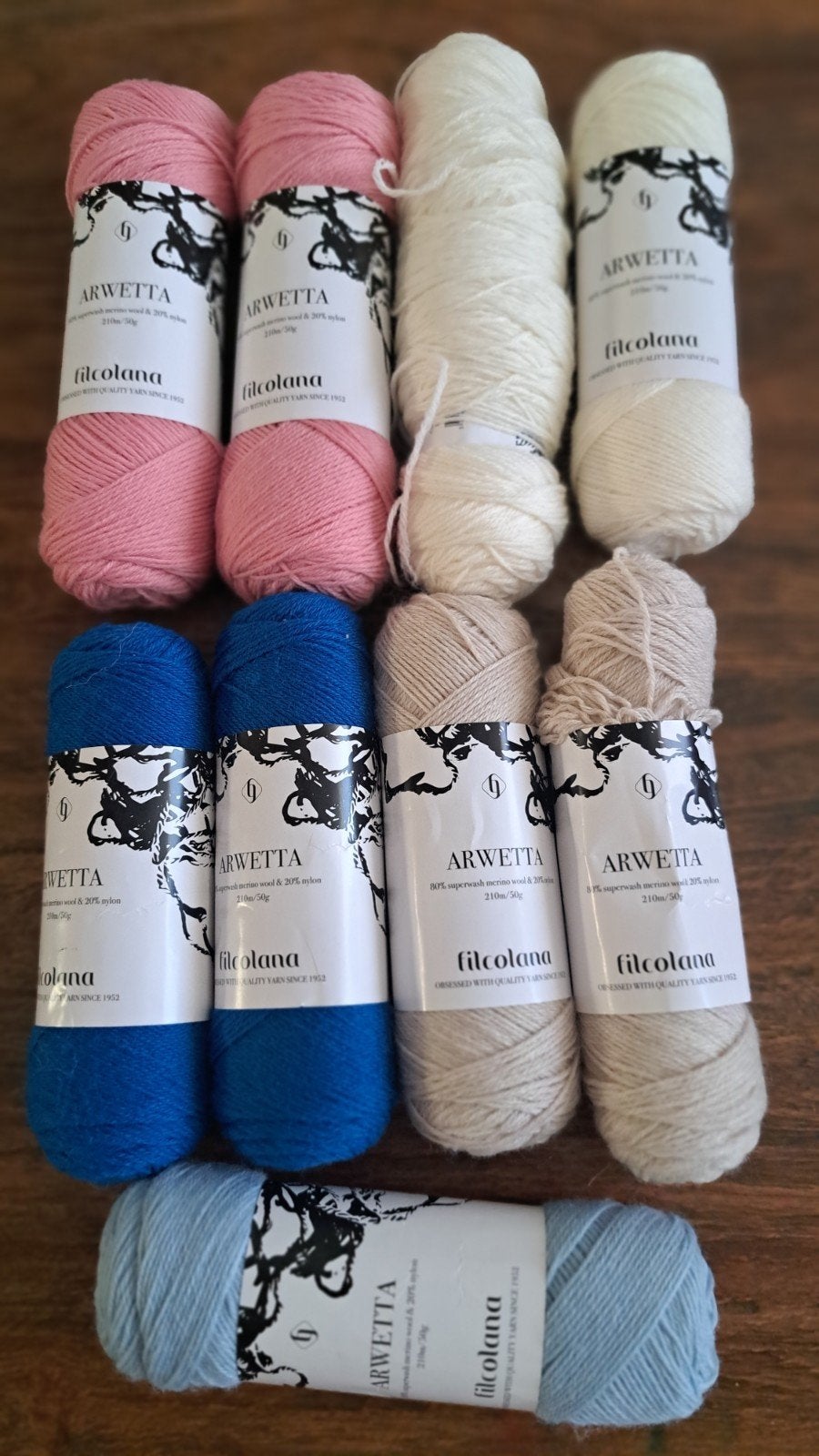 Filcolana Arwetta Sokkenwol - 9 bollen, Hobby en Vrije tijd, Breien en Haken, Ophalen of Verzenden, Nieuw, Breien of Haken, Wol of Garen