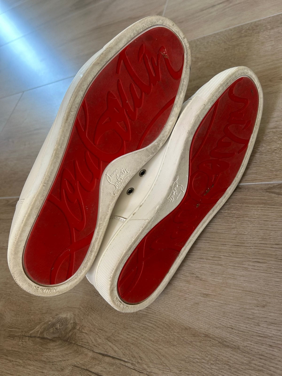 Christian Louboutin Sneakers Maat 43, Ophalen, Gedragen, Wit, Sneakers of Gympen