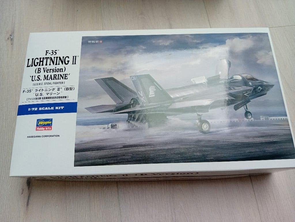 hasegawa - F35 US marines modelbouwset, Hasegawa, Nieuw, Ophalen of Verzenden, Groter dan 1:72