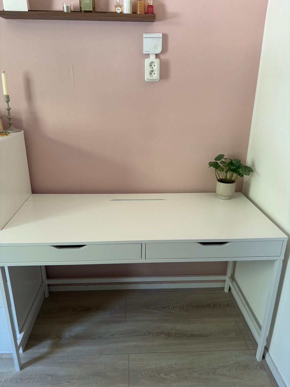 Wit IKEA bureau Alex, Ophalen, Zo goed als nieuw