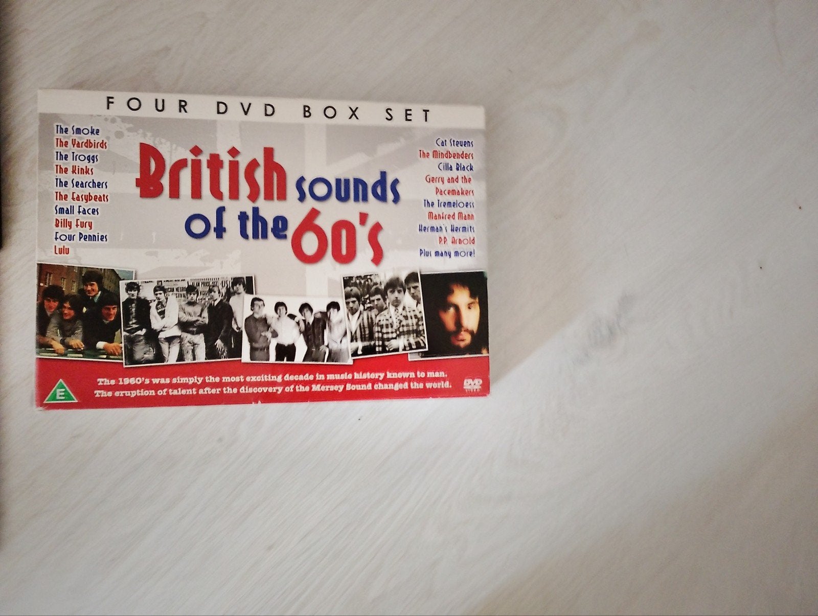 British Sounds of the 60's - 4 DVD Box Set, Engels, Alle leeftijden, Ophalen of Verzenden, Zo goed als nieuw
