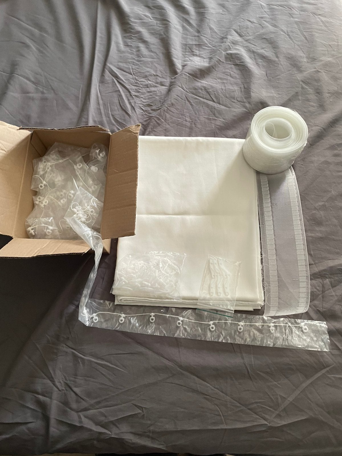 Alles voor het zelf maken van wave gordijnen., Verzenden, Wit, Nieuw, Polyester