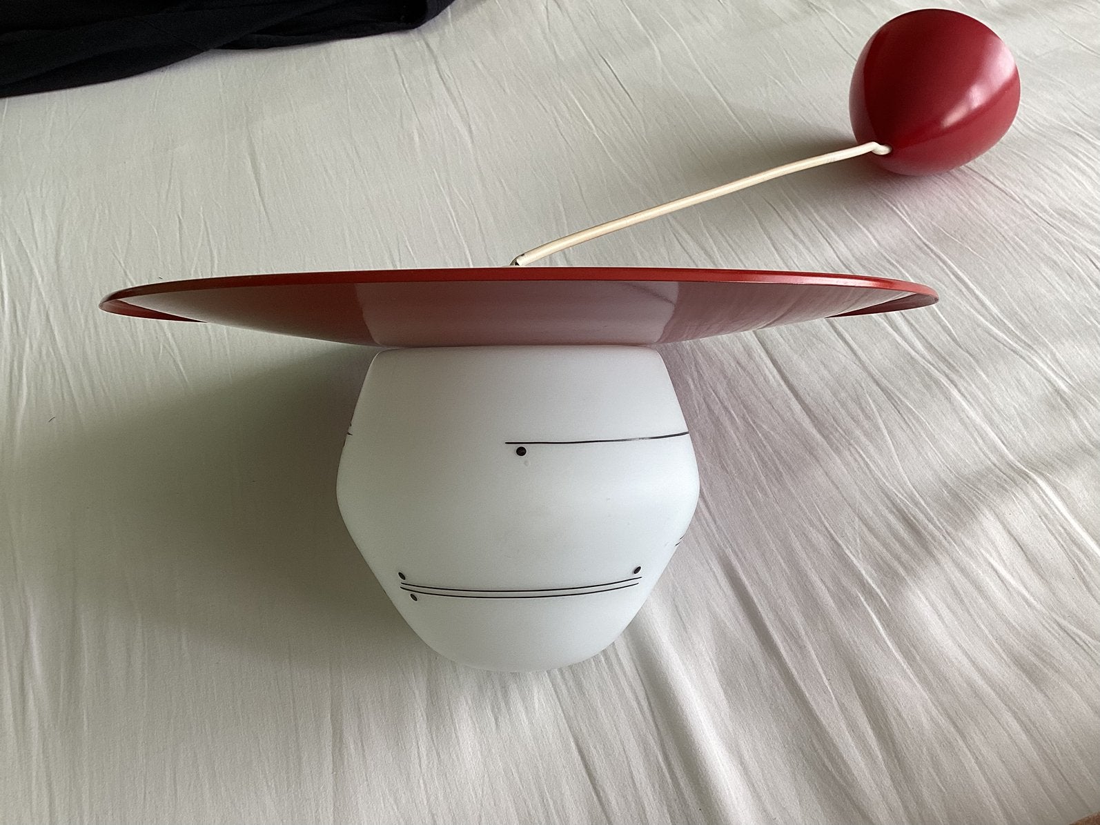 Prachtige hanglamp jaren 50-60 Louis Kalff ?, Ophalen of Verzenden, Zo goed als nieuw, Rond
