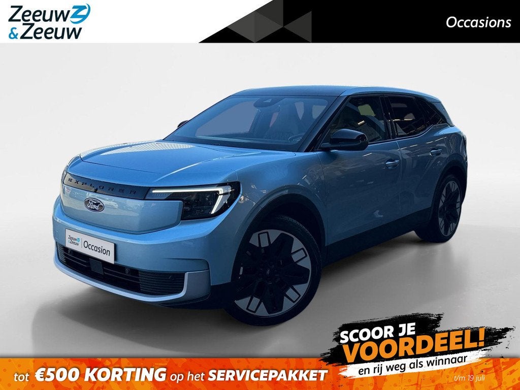 Ford Explorer Premium Extended Range RWD 77 kWh | Panoramada, Auto's, Ford, Automaat, 12 maanden, Achterwielaandrijving, Blauw