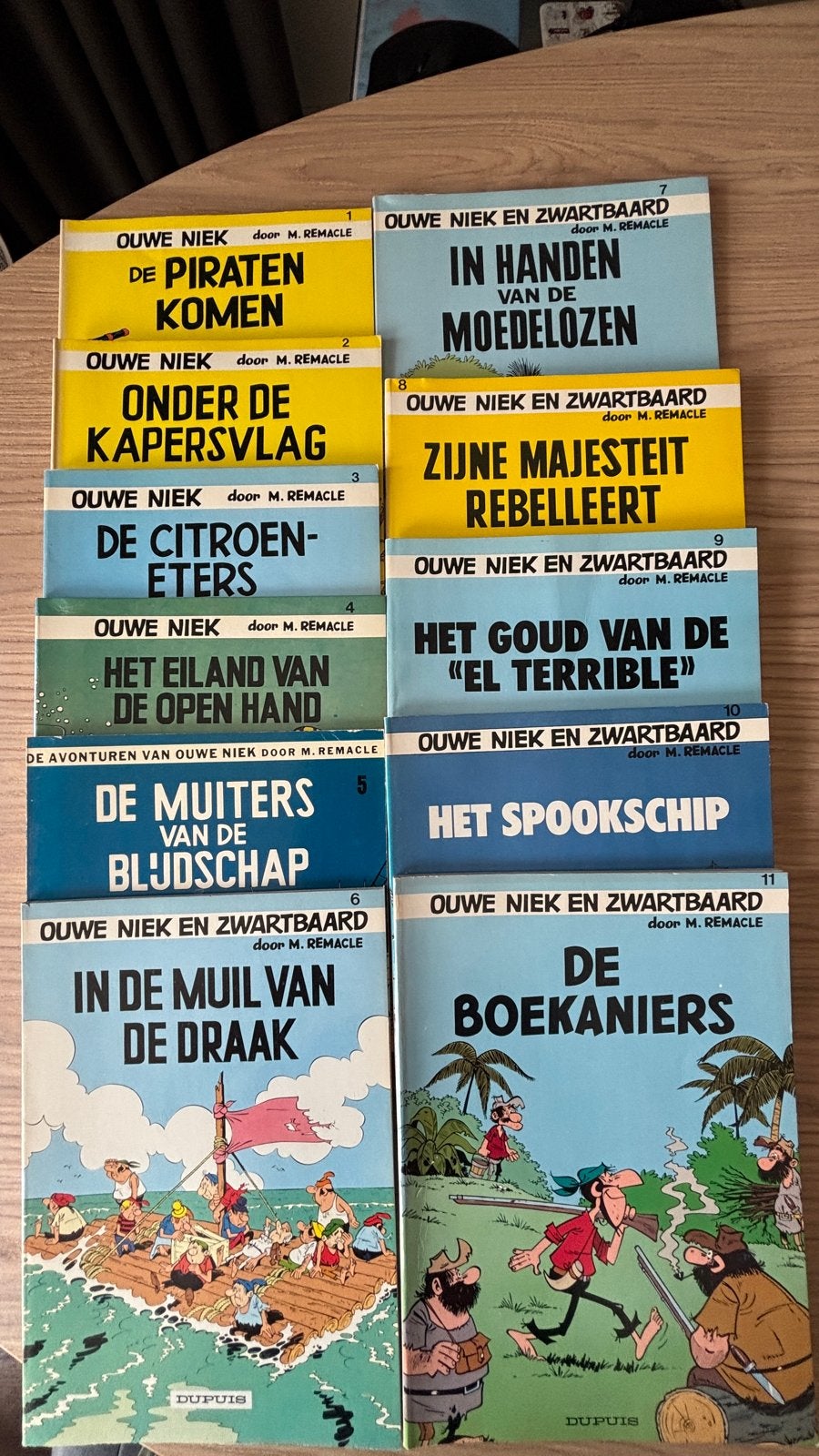 Ouwe Niek en Zwartbaard - Deel 1 t/m 11, Meerdere stripboeken, Ophalen of Verzenden, Gelezen