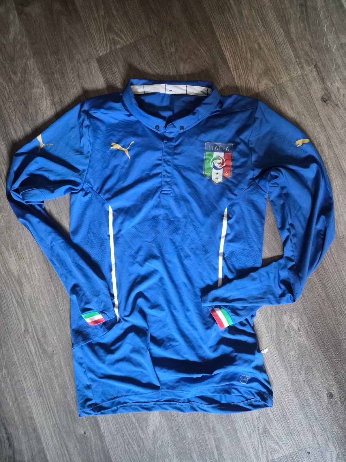 Player issued Italië Voetbalshirt - Maat XXL, Puma, Blauw, Overige maten, Ophalen of Verzenden