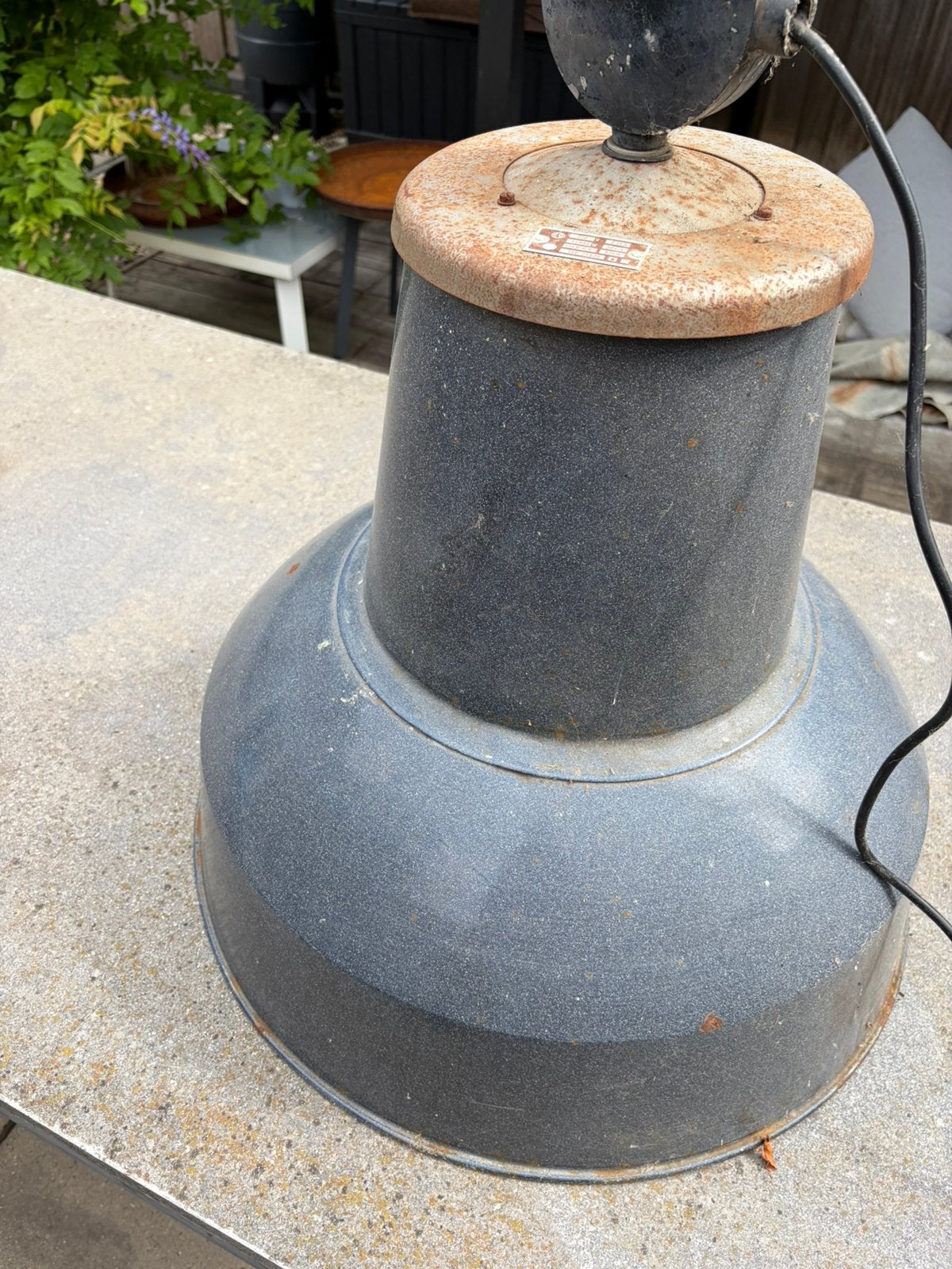 Industriele lamp, Ophalen, Gebruikt, E27 (groot), Metaal