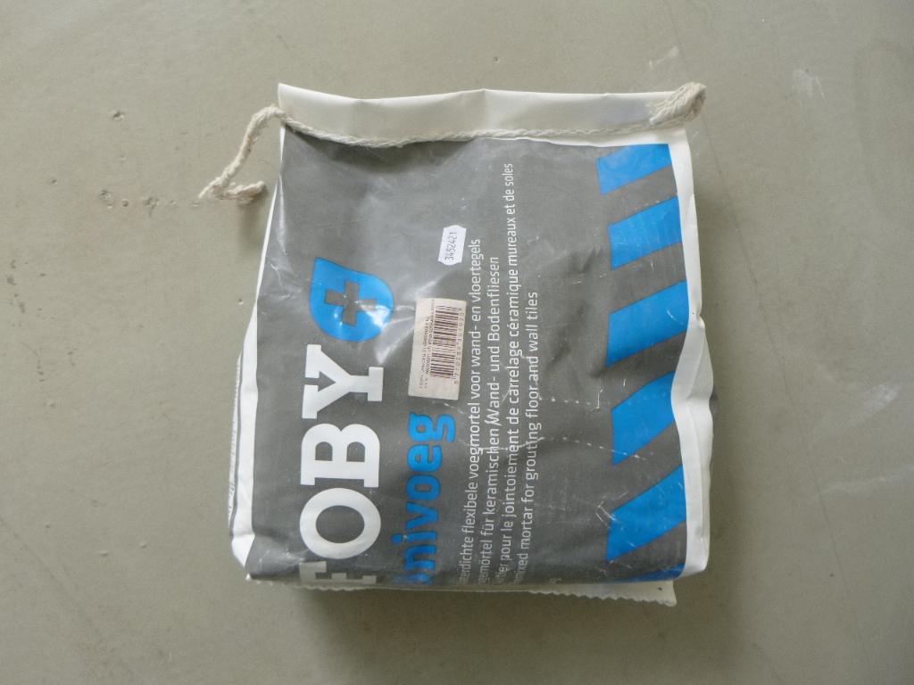 Foby univoeg flexibele voegmiddel 5 kg, zilvergrijs, nieuw, Nieuw, 10 m² of meer, Vloertegels, Overige materialen