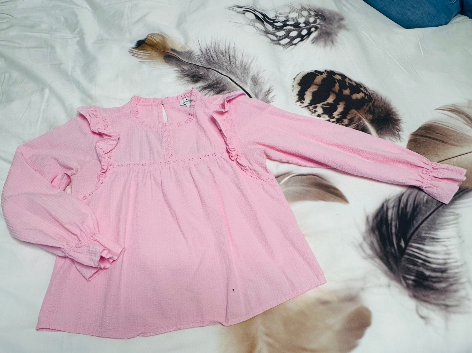 Fashiontiger leuke roze blouse maat M/L, Verzenden, Zo goed als nieuw, Maat 38/40 (M), Roze