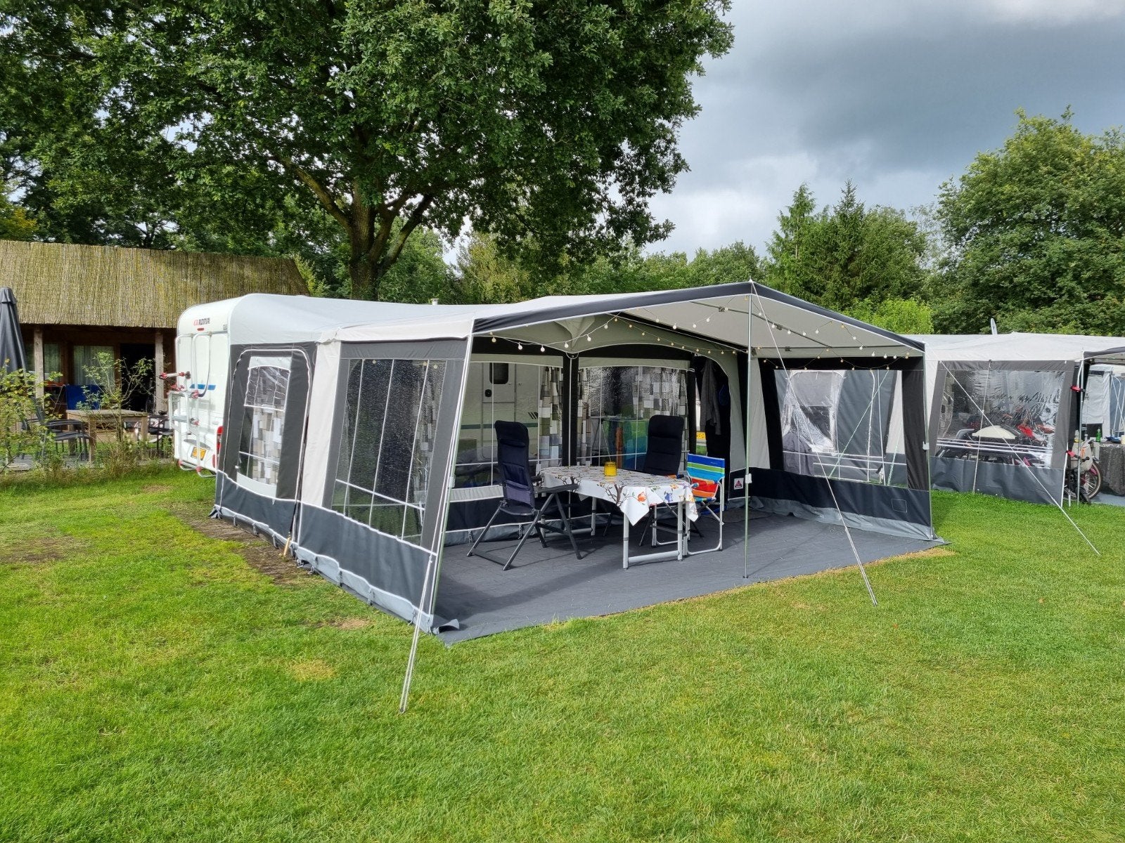 Dorema Garda XL 270 voortent + Locarno Plus Luifel Omloop 13, Caravans en Kamperen, Voortenten en Luifels, Ophalen