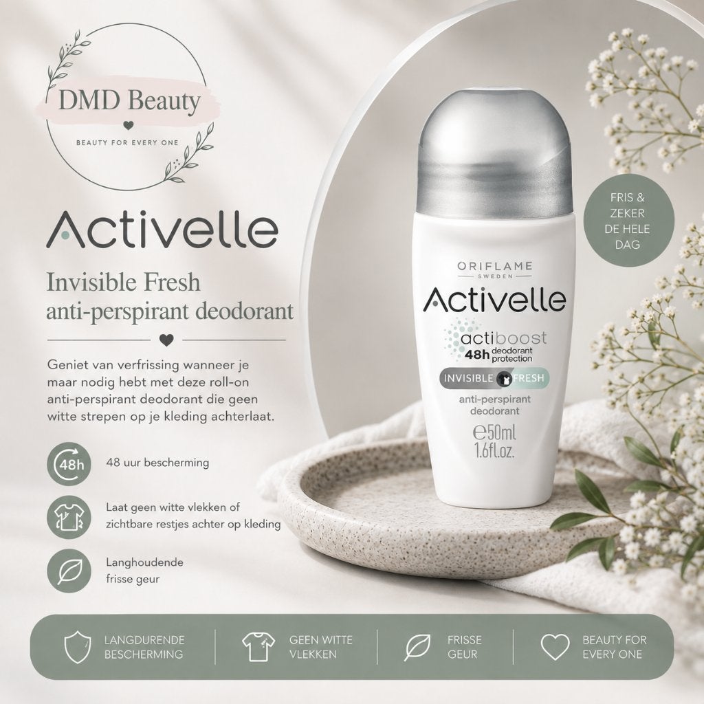 NIEUW, Oriflame, Activelle Deodorant roller, Ophalen of Verzenden, Nieuw, Deodorant of Bodyspray