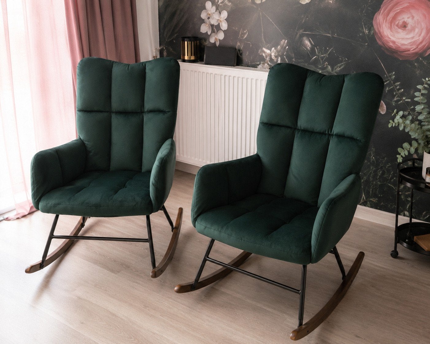 2 mooie groene wipstoelen, Ophalen, Gebruikt, Overige kleuren, Eén