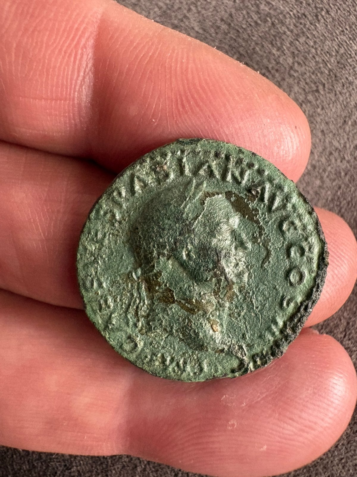 As Vespasianus RIC1177, Romeinse munt, bodemvondst, Ophalen of Verzenden, Overige landen