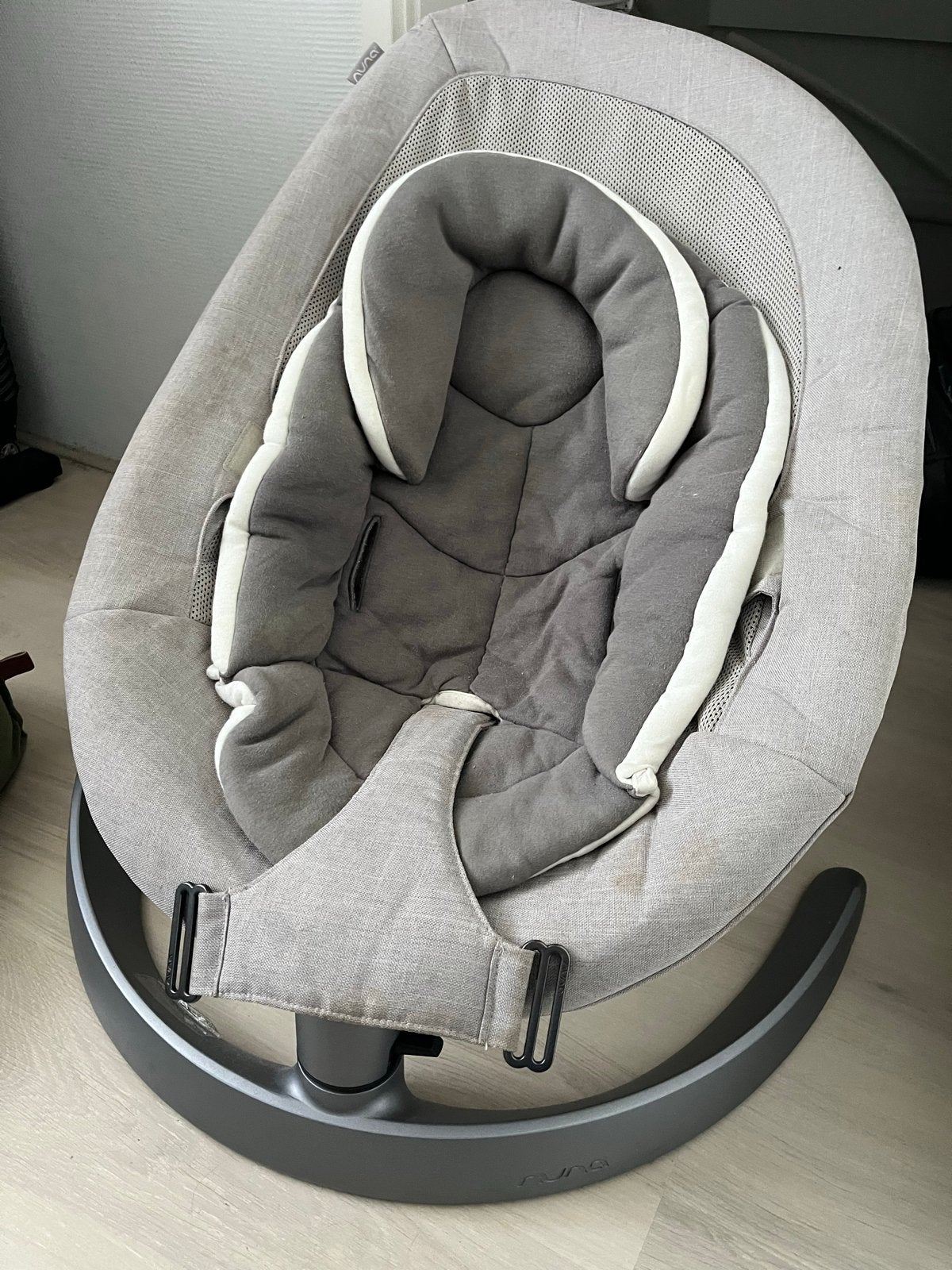 Nuna Leaf Wipstoel - Grijs, Kinderen en Baby's, Wipstoeltjes, Ophalen, Gebruikt, Wipstoel, Overige merken