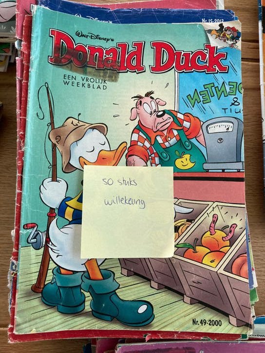 50 stuks Donald Duck weekbladen willekeurig, Boeken, Strips | Comics, Meerdere comics, Ophalen of Verzenden, Zo goed als nieuw