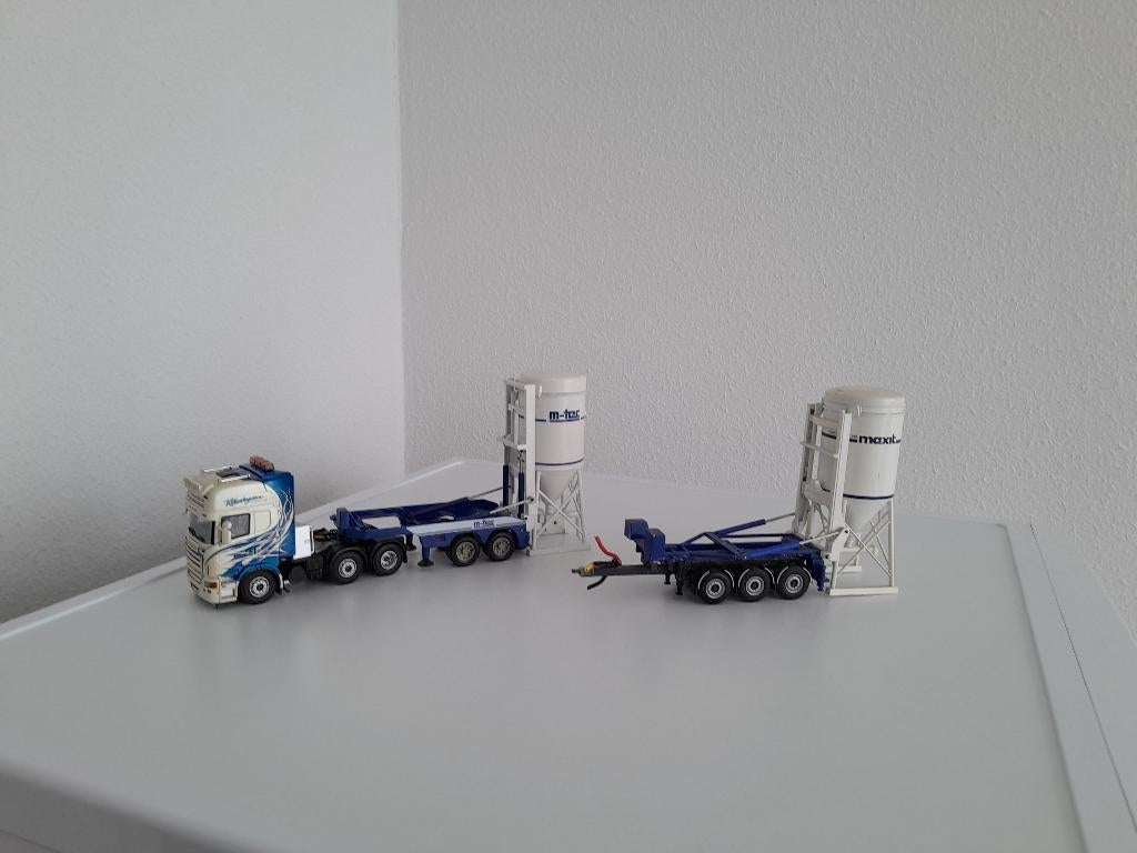Scania Topline Thurhagens met L.z.v.  Cement Silo transport., Hobby en Vrije tijd, Modelauto's | 1:50, Verzenden, Nieuw, Bus of Vrachtwagen