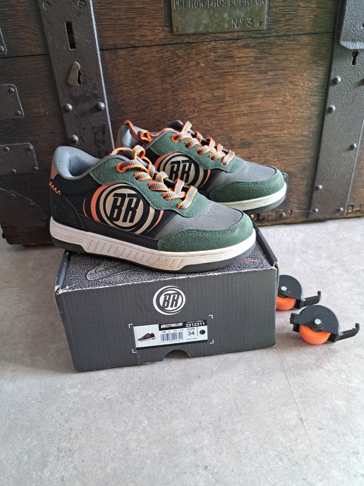 Breezy Rollers - Walk or Roll schoenen maat 34, Ophalen of Verzenden, Zo goed als nieuw, Kinderen