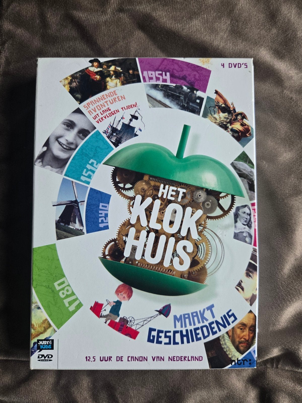 Het Klokhuis Maakt Geschiedenis - 4 DVD's, Alle leeftijden, Tv-serie, Zo goed als nieuw, Educatief