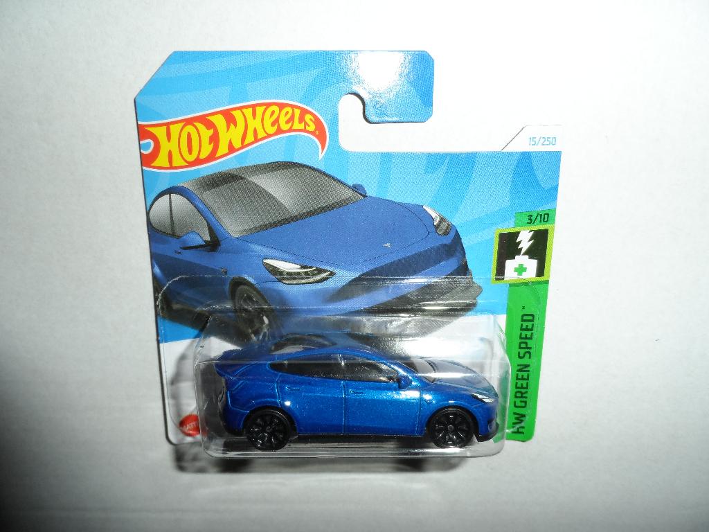 Hot Wheels - Tesla Model Y (blauw) 1:64, Hobby en Vrije tijd, Modelauto's | Overige schalen, Ophalen of Verzenden, Nieuw, Auto