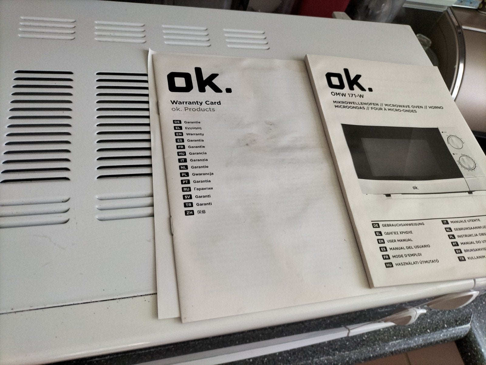 OK. Magnetron - Zo goed als nieuw, Witgoed en Apparatuur, Magnetrons, Zo goed als nieuw, Vrijstaand, Magnetron, 45 tot 60 cm, Ophalen