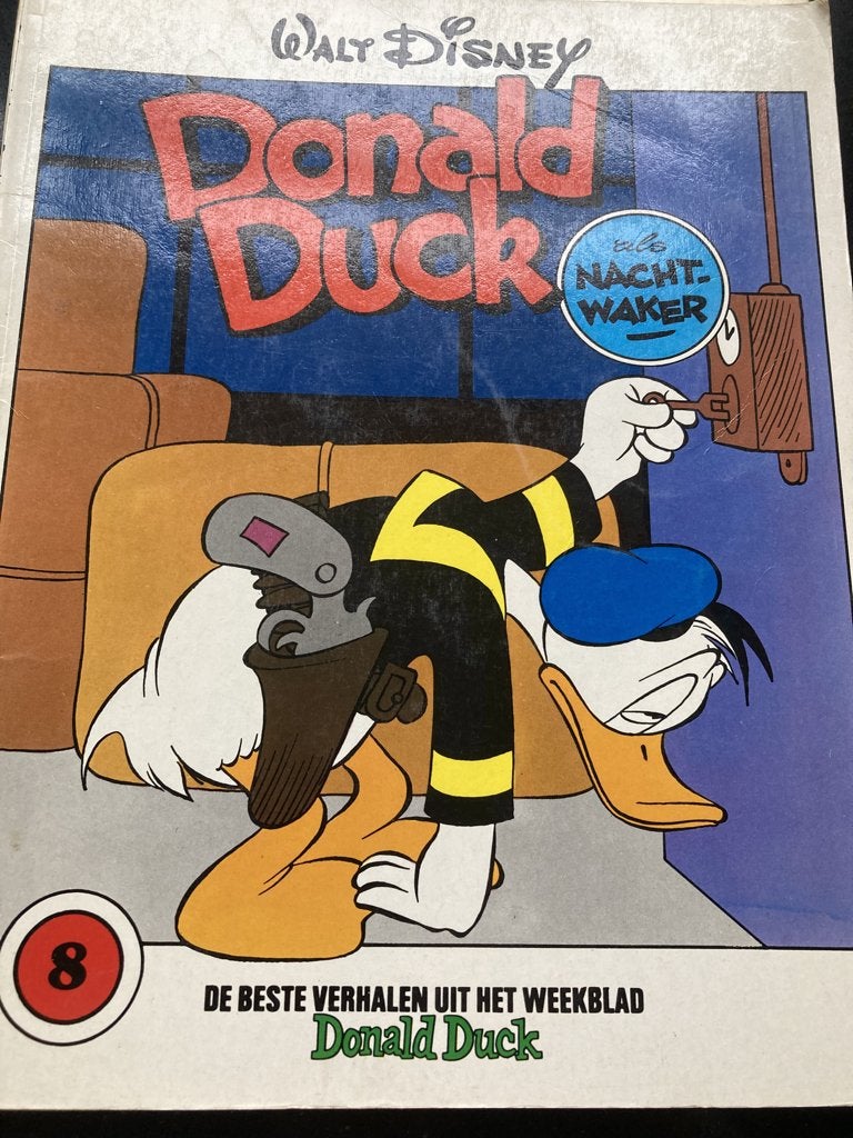 Donald Duck  de Nachtwaker, Eén stripboek, Ophalen of Verzenden, Gelezen