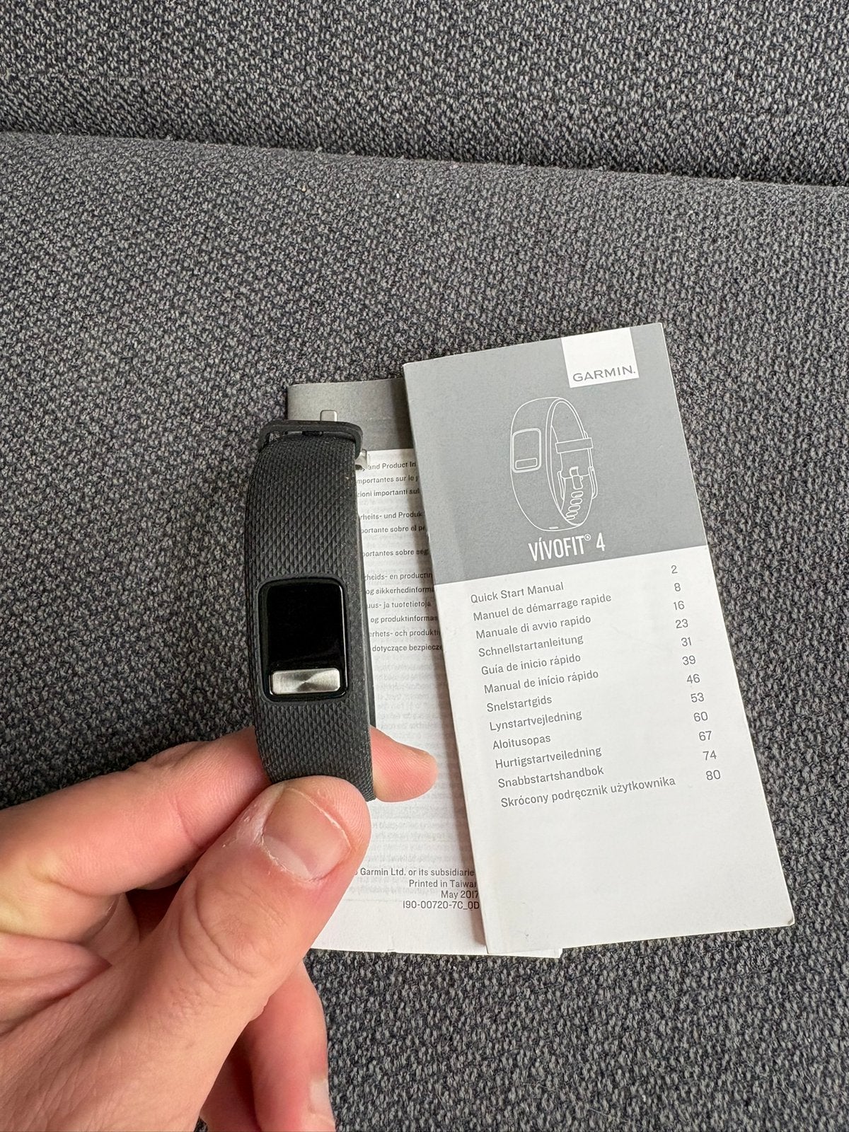 Garmin Vívofit 4, Zwart, Ophalen of Verzenden, Zo goed als nieuw, Stappen