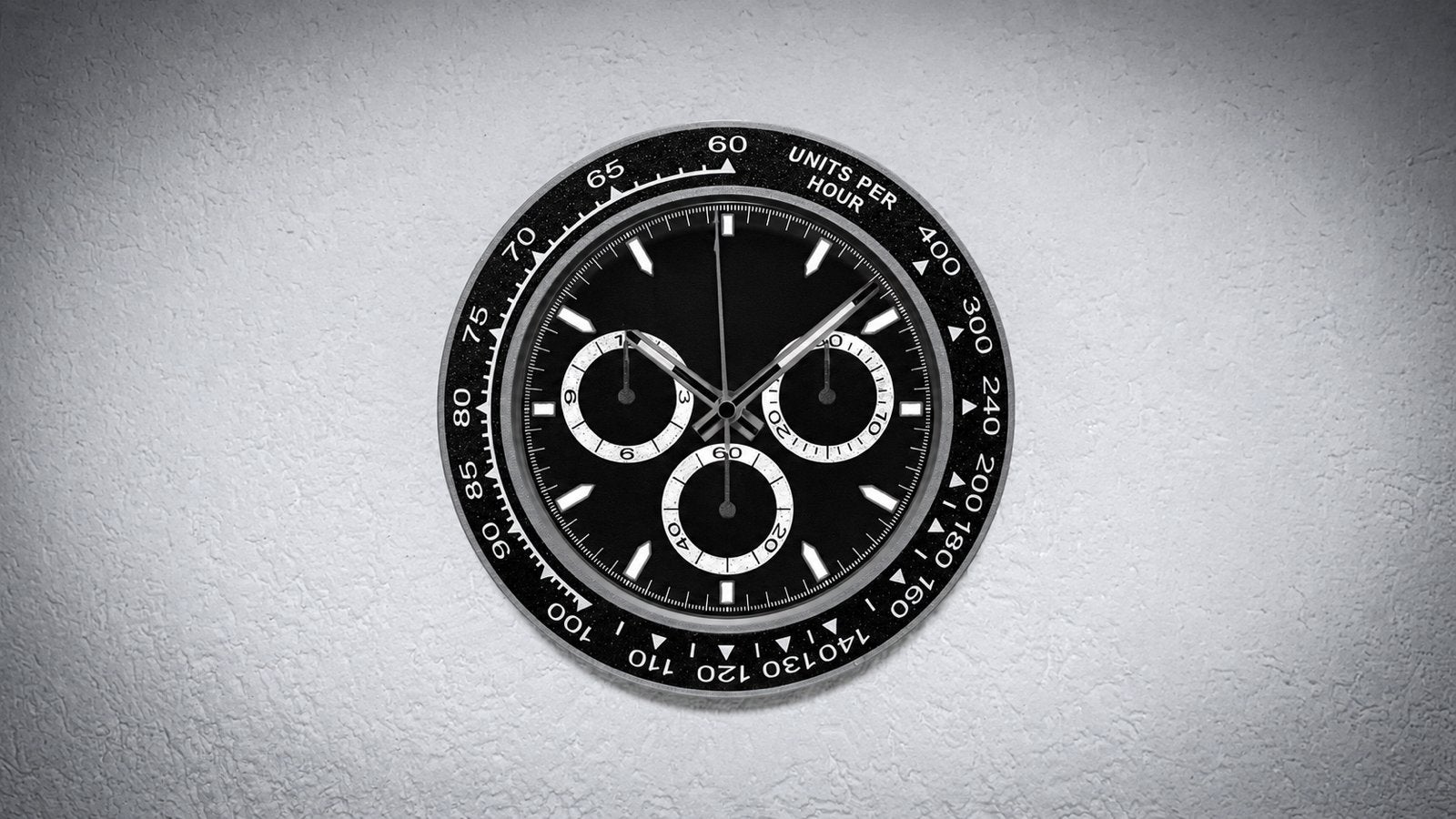 Daytona 3D Wall Clock 30 CM, Antiek en Kunst, Antiek | Klokken, Ophalen of Verzenden