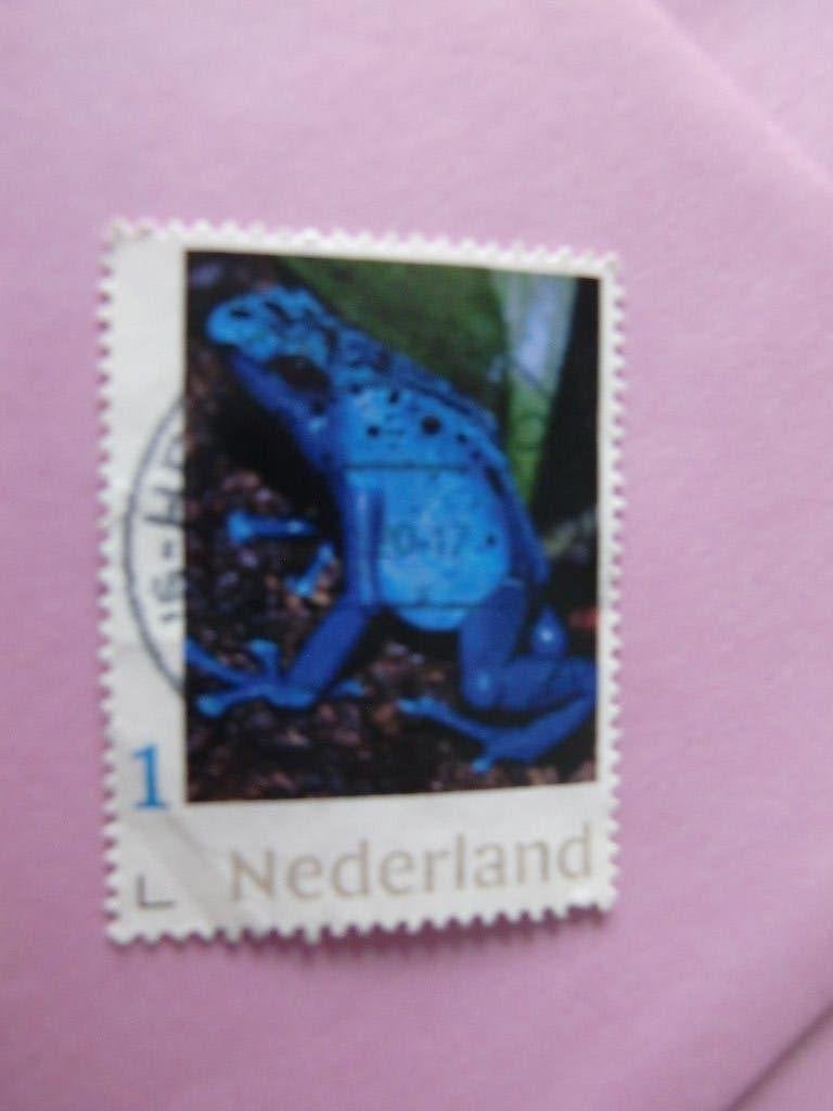 Persoonlijke zegel - Blauwe kikker - gest., Postzegels en Munten, Postzegels | Nederland, Verzenden, Na 1940, Gestempeld