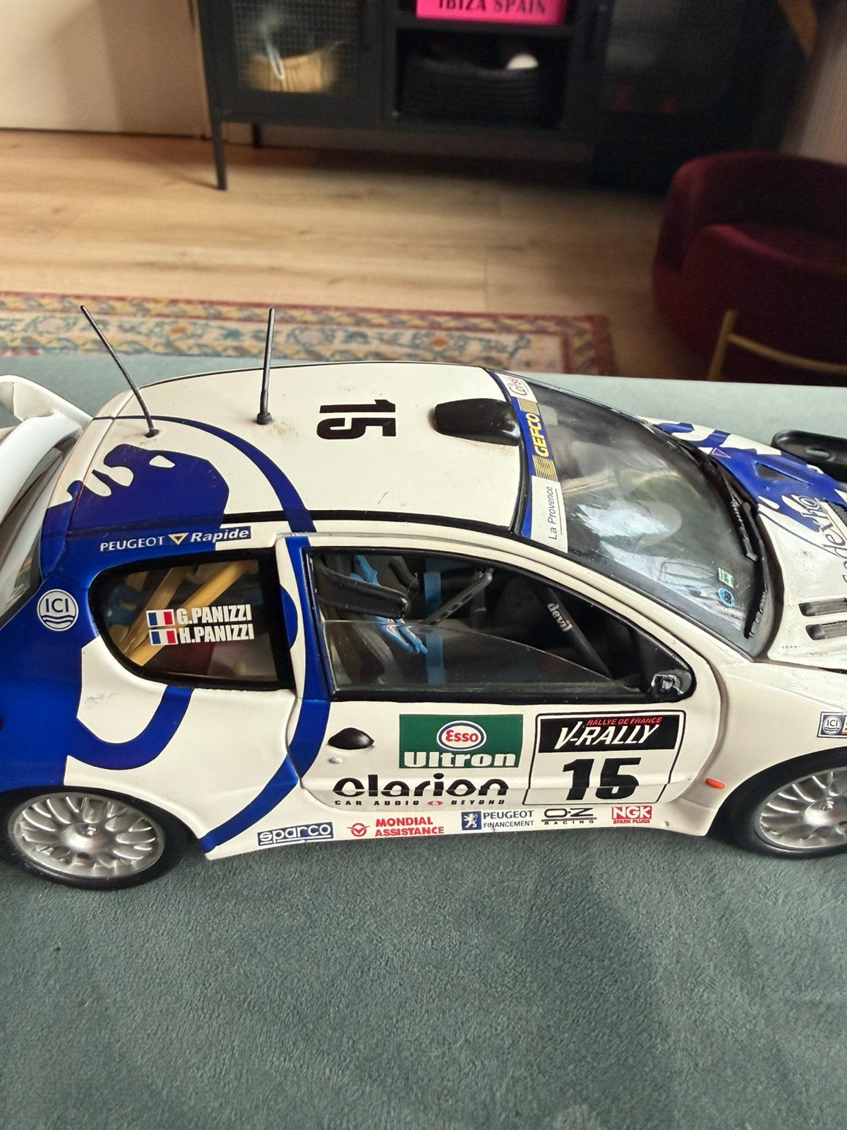 Solido Peugeot 206 wrc, Ophalen, Zo goed als nieuw, Solido