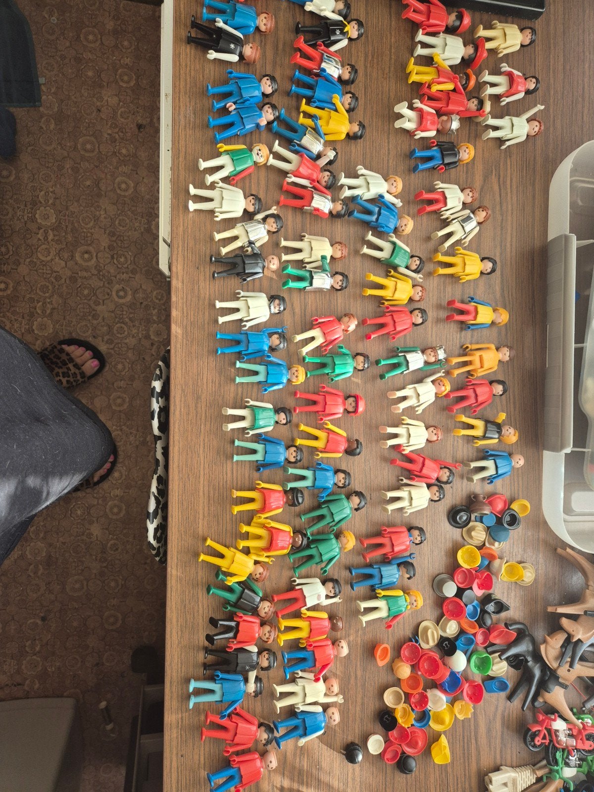 Grote partij Playmobil: 75 poppetjes en veel extra's, Ophalen, Gebruikt, Losse onderdelen, Figuren