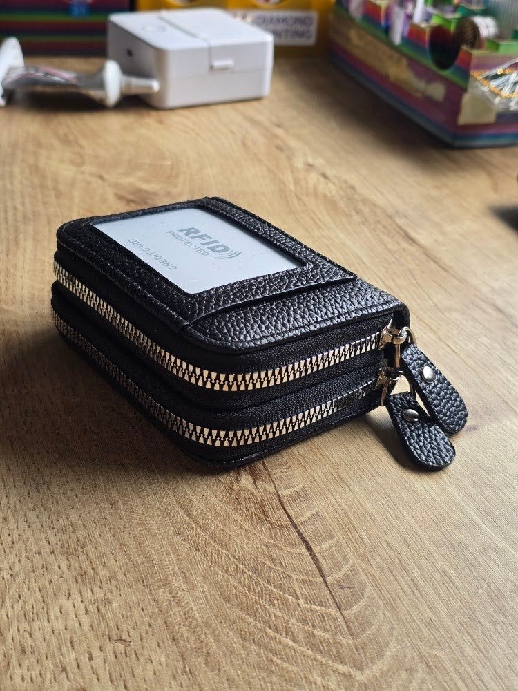 RFID Pasjeshouder Portemonnee Zwart, Ophalen of Verzenden, Nieuw, Zwart, Overige merken