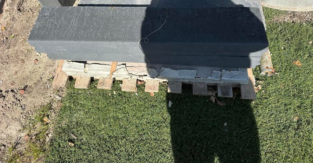 2x Opsluitbanden 10x20x100 antraciet, Ophalen, Nieuw, Beton, Overige typen