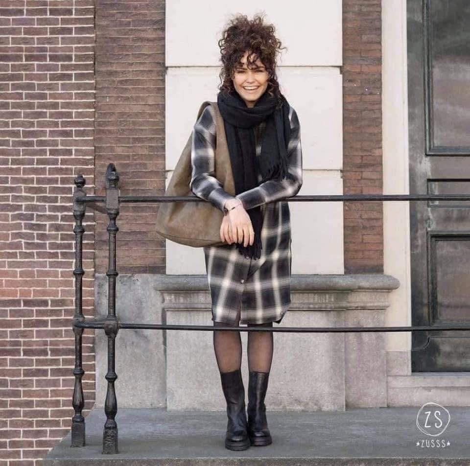 Zusss blousejurk ruit S, Meerkleurig, Ophalen of Verzenden, Zo goed als nieuw, Knielengte