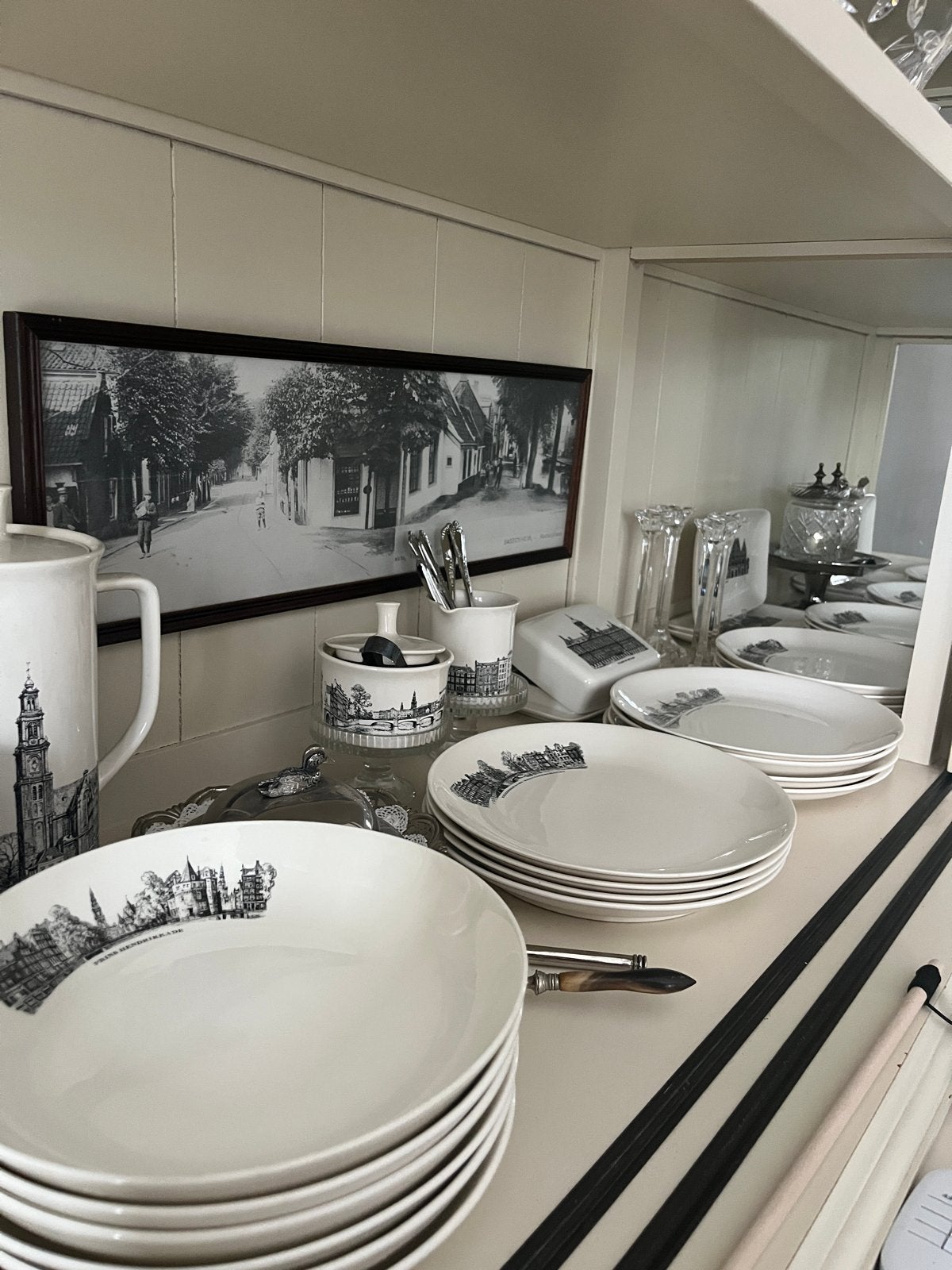 105 delig vintage Amsterdams Grachtenservies Villeroy & Boch, Ophalen, Klassiek, Villeroy & Boch, Zo goed als nieuw