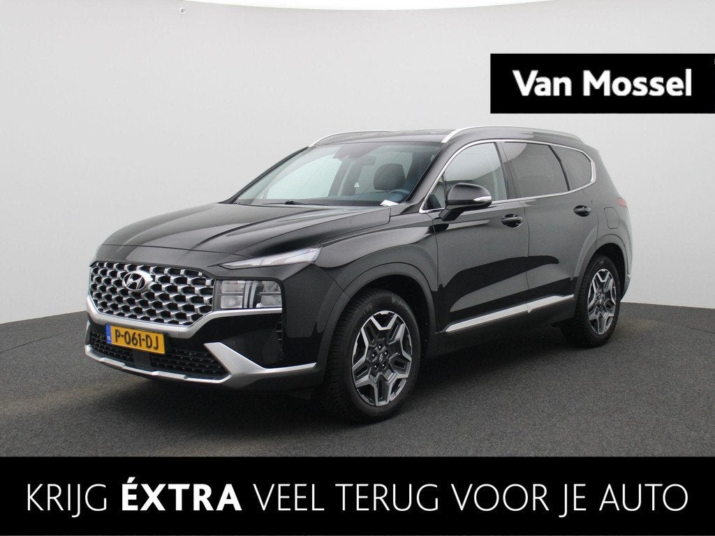 Hyundai Santa Fe 1.6 T-GDI PHEV Comfort Smart | AWD | Trekha, Auto's, Hyundai, Gebruikt, 4 cilinders, Zwart, Bedrijf
