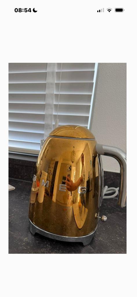 Smeg waterkoker, 1 tot 2 liter, Ophalen of Verzenden, Zo goed als nieuw