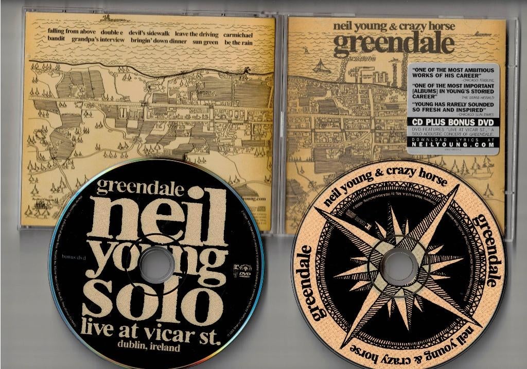 NEIL YOUNG CD + DVD Greendale, Ophalen of Verzenden, Zo goed als nieuw, Poprock