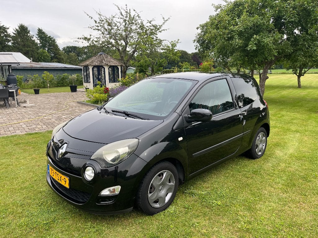 Renault Twingo 1.2 16V 2012 Zwart, Auto's, Voorwielaandrijving, 839 kg, 74 pk, Zwart
