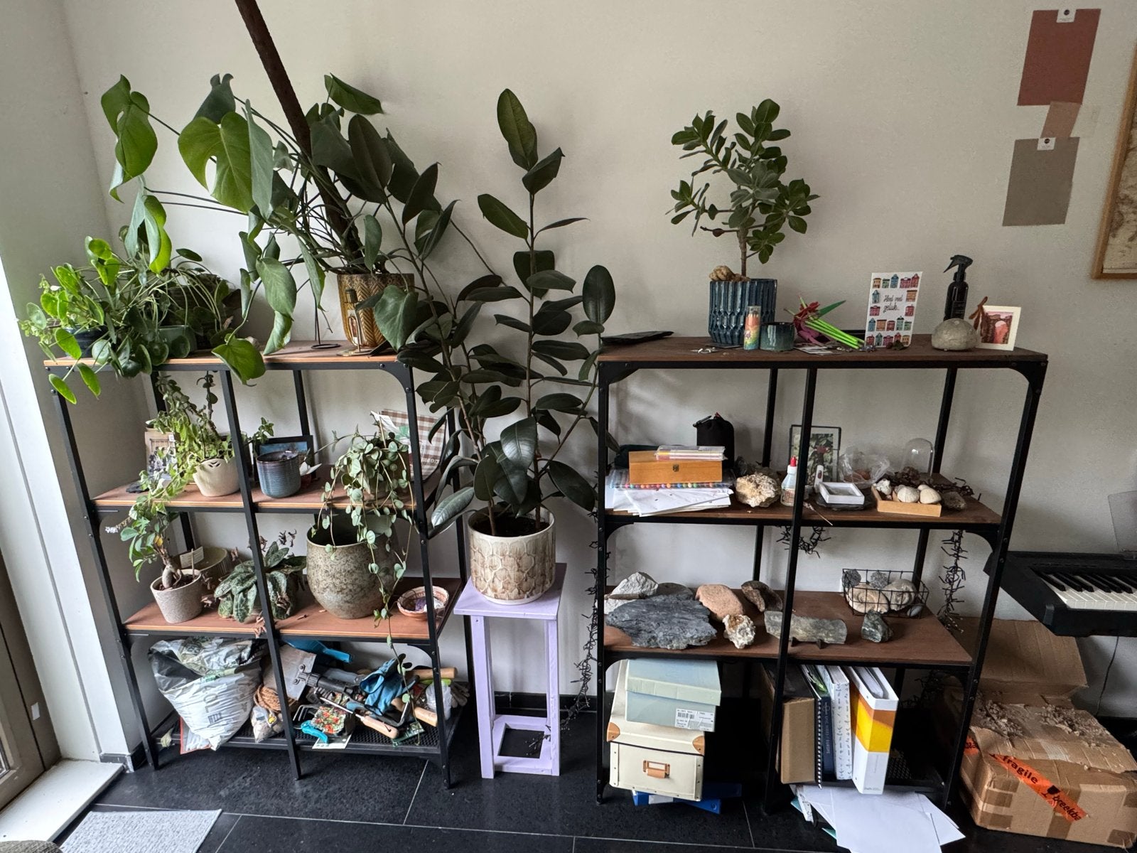 IKEA Fjällbo Open Kast - Zwart/Donkerbruin, Ophalen, Gebruikt