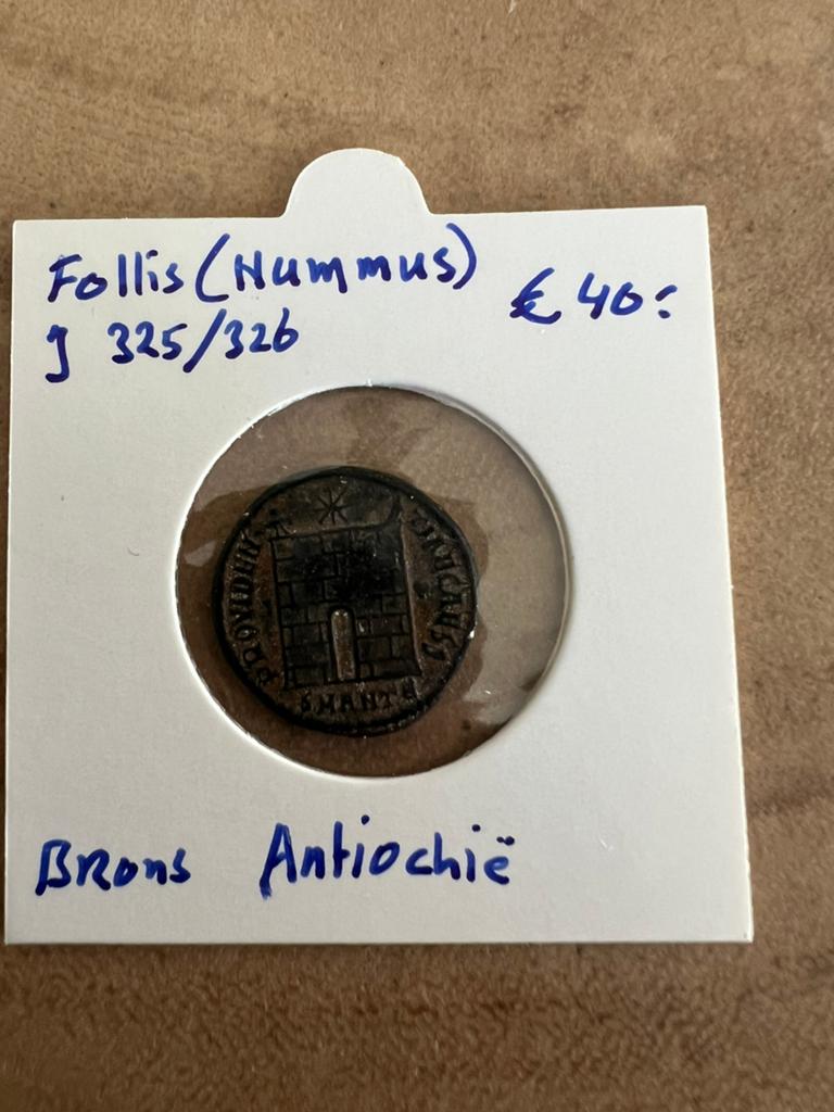 Follis (Nummus) Brons Antiochië 325/326, Ophalen of Verzenden, Overige landen, Losse munt