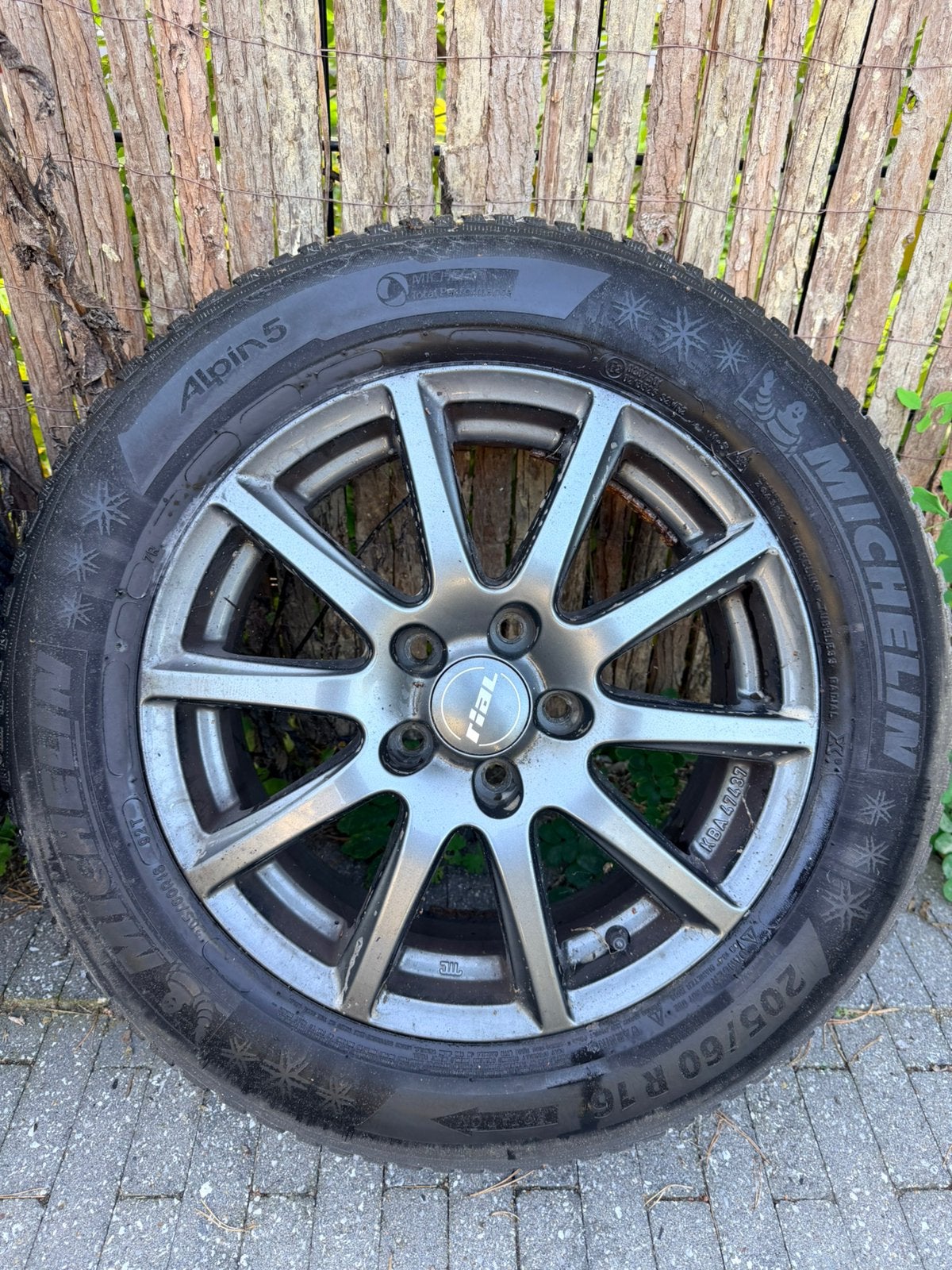 Set 16 inch winterbanden met velgen, Ophalen, Gebruikt, 16 inch, Banden en Velgen