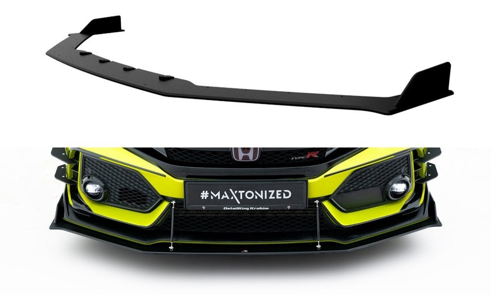 Voorlip splitter spoiler skirt canard - Civic type-R FK8 17+, Ophalen of Verzenden