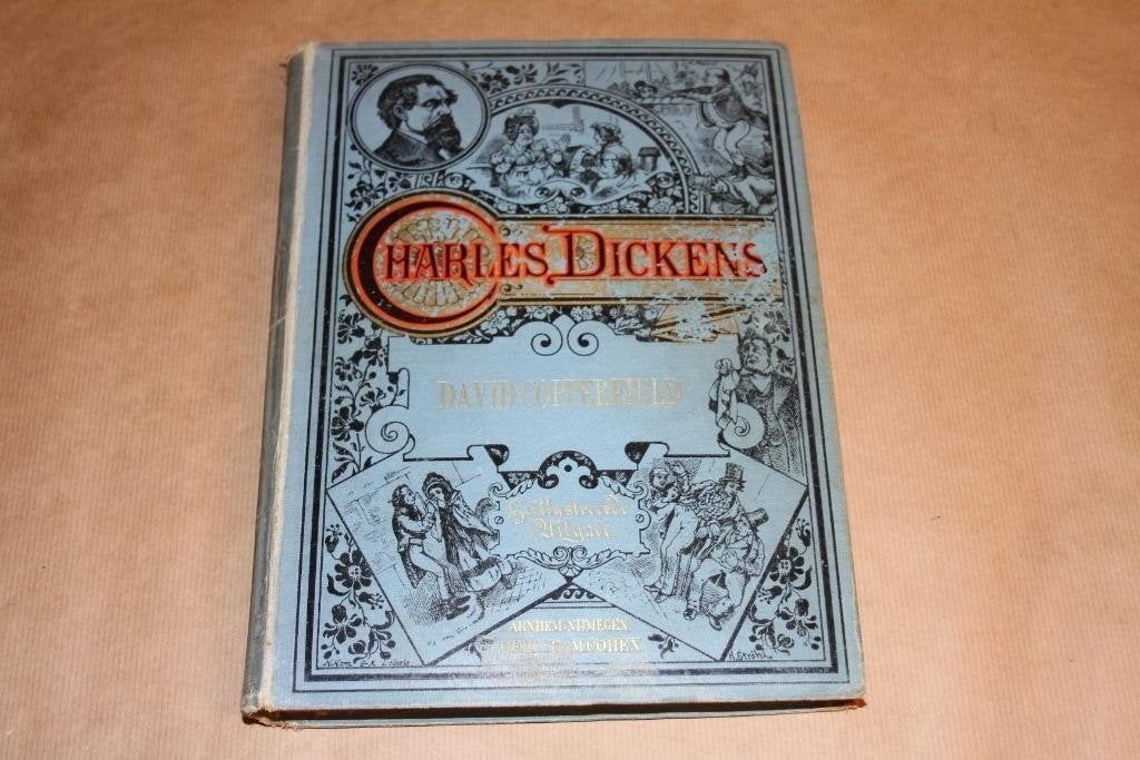David Copperfield — Dickens, Antiek met Houtgravuren 1887, Ophalen of Verzenden, Gelezen