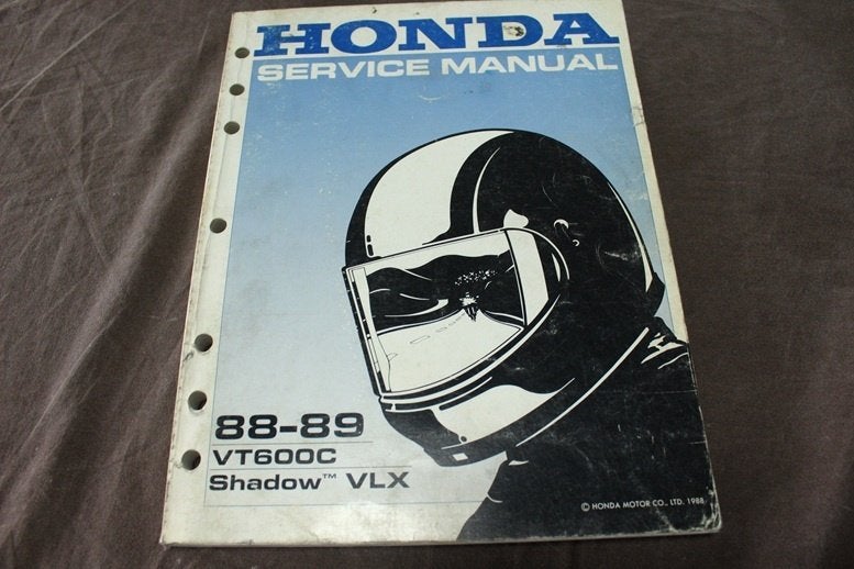 Honda VT600 C Shadow 1988/1989 motorcycle service manual, Motoren, Handleidingen en Instructieboekjes, Ophalen of Verzenden, Honda