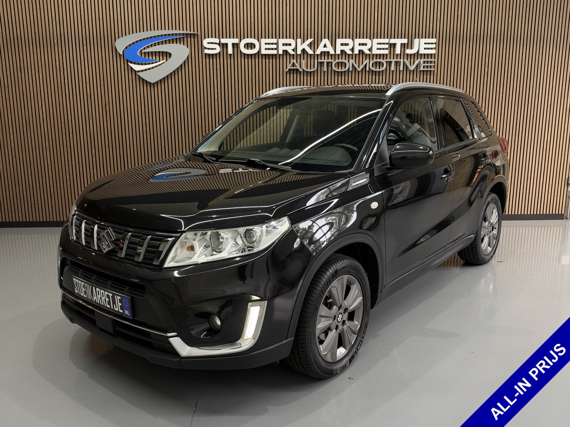 Suzuki Vitara 1.4 Boosterjet Comfort | Navi | Stoelverwarmin, Voorwielaandrijving, Stof, Gebruikt, Zwart