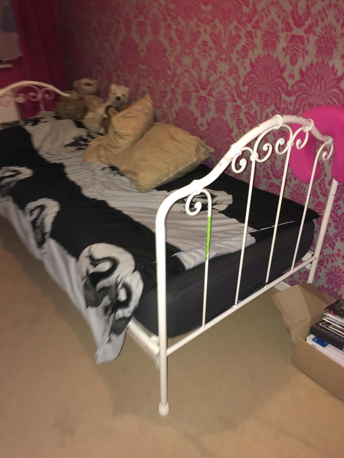 1 persoonsbed gratis ophalen, Ophalen, Zo goed als nieuw, 180 cm of meer, 85 tot 100 cm