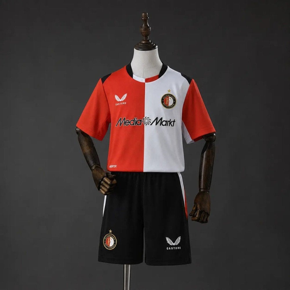 Feyenoord Thuis Shirt 2026/27 Kids – Met Bedrukking +Broekje, Verzenden, Zwart, Nieuw, Overige maten