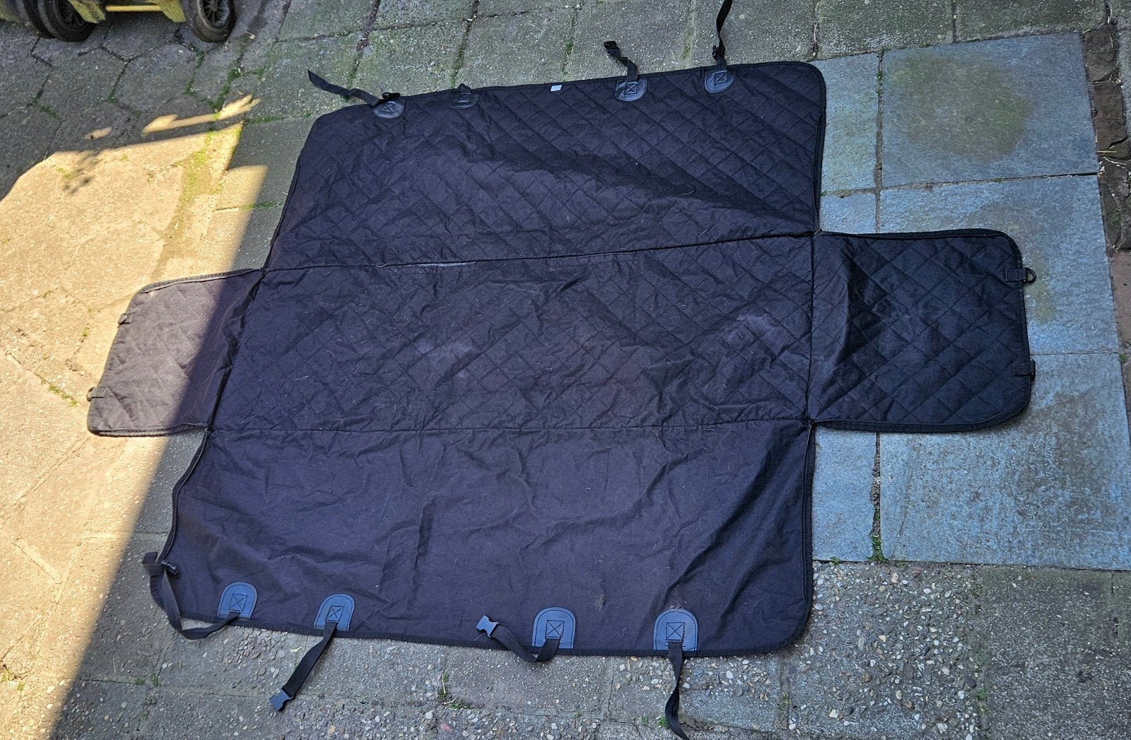 Honden achterbank hangmat achter bank hoes hang mat zwart, Overige merken, Ophalen of Verzenden, Zo goed als nieuw, Hondenautostoel