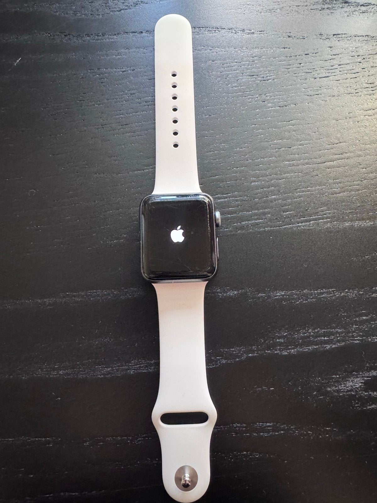 Apple Watch Series 3 (42mm)Spacegrijs met lichtroze Bandje, Ophalen, Gebruikt, Hartslag, Zwart