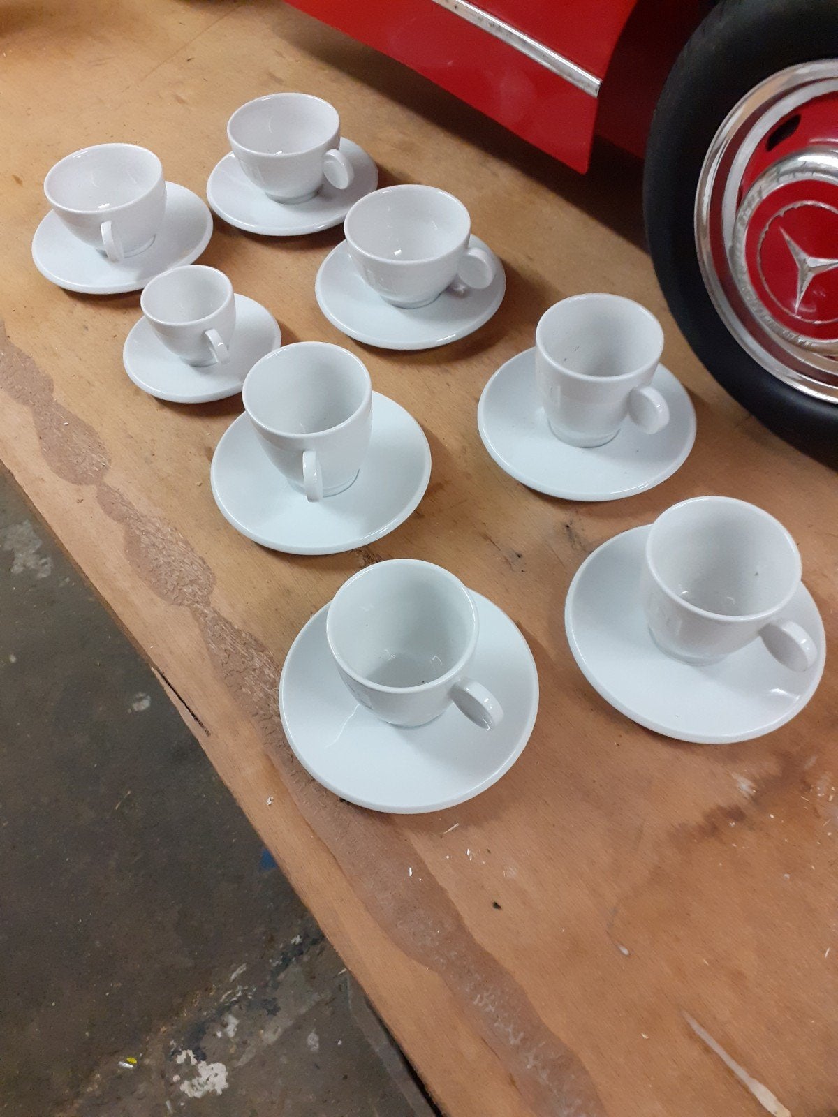 Nespresso kopjes, Ophalen